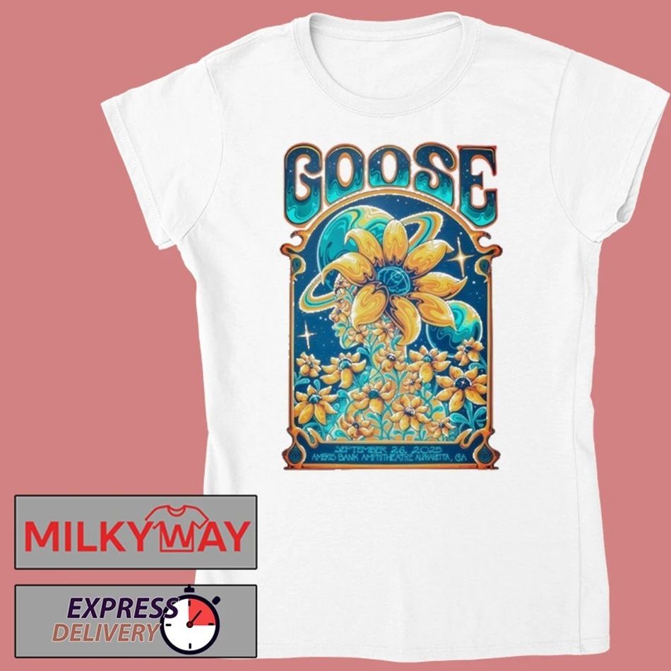 Goose Sep 26 2025 Ameris Bank Amphitheatre Shows shirt Unisex , , , Long Sleeve Tee