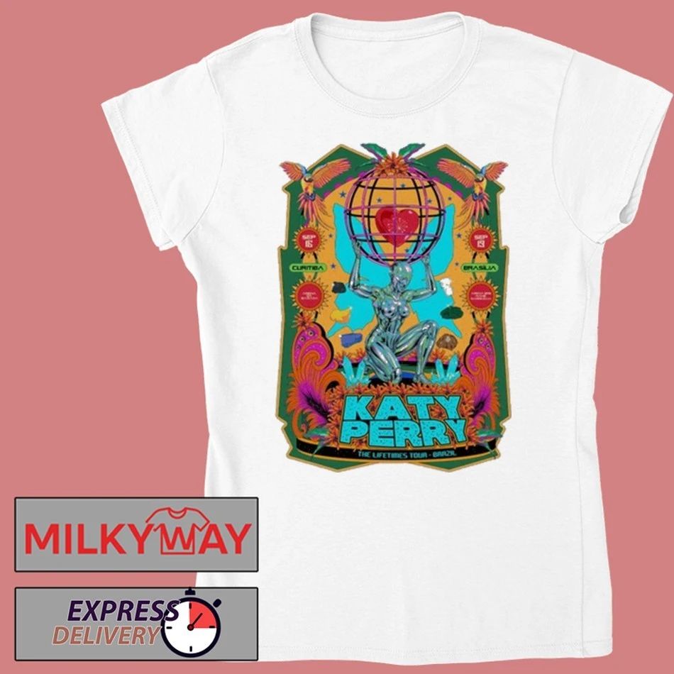 Katy Perry The Lifetimes Tour Brazil 2025 shirt Unisex , , , Long Sleeve Tee