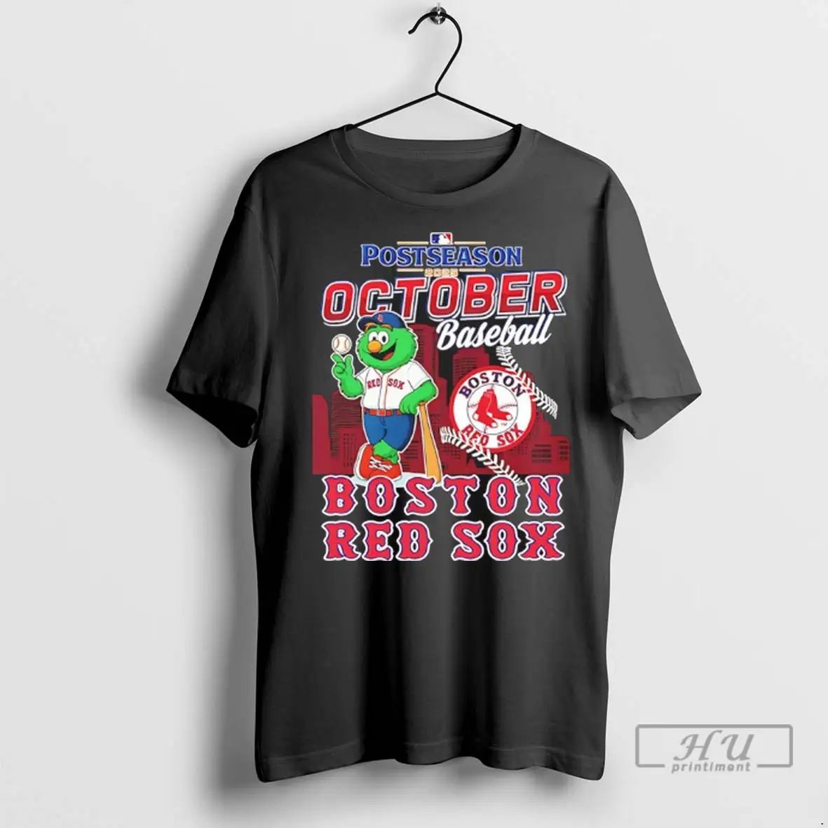 Officials Boston Red Sox October Baseball 2025 Postseason Mascot T Shirts Unisex , , , Long Sleeve Tee