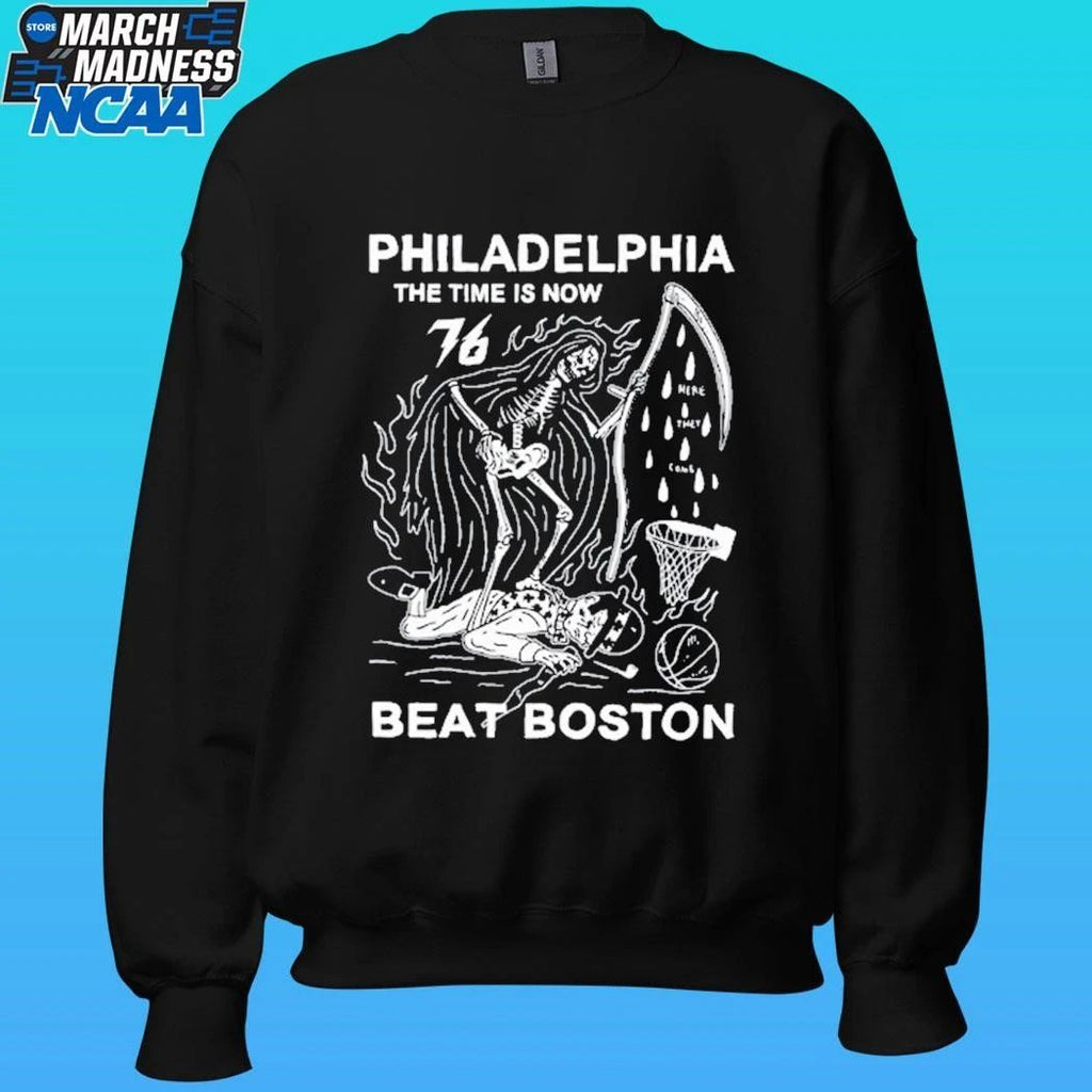Philadelphia The Time Is Now Beat Boston 2026 Shirt Unisex , , , Long Sleeve Tee