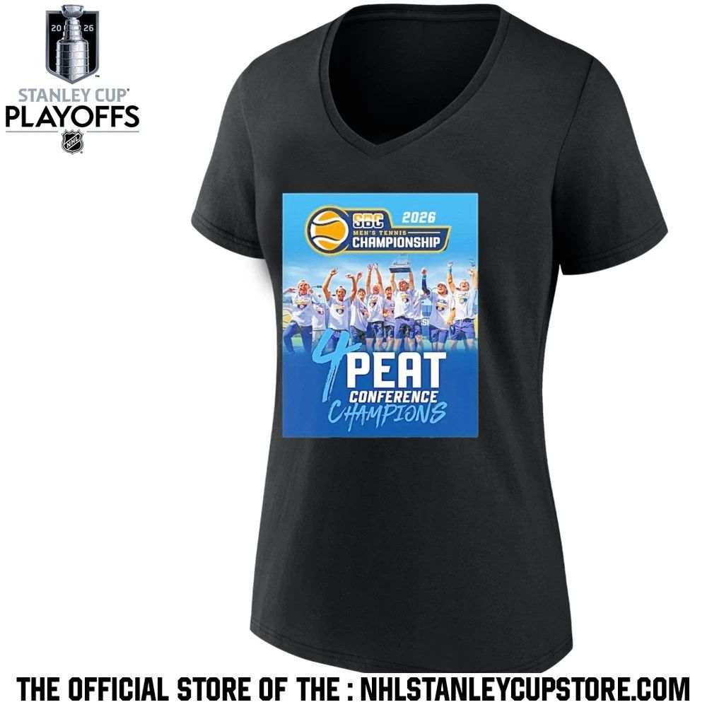 Old Dominion Mens Tennis 2026 Sbc Championship 4 Peat Conference Champions Shirt Unisex , , , Long Sleeve Tee