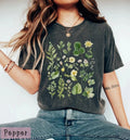 Boho Watercolor Floral Comfort Colors Aesthetic Wildflower Tee Unisex , , , Long Sleeve Tee