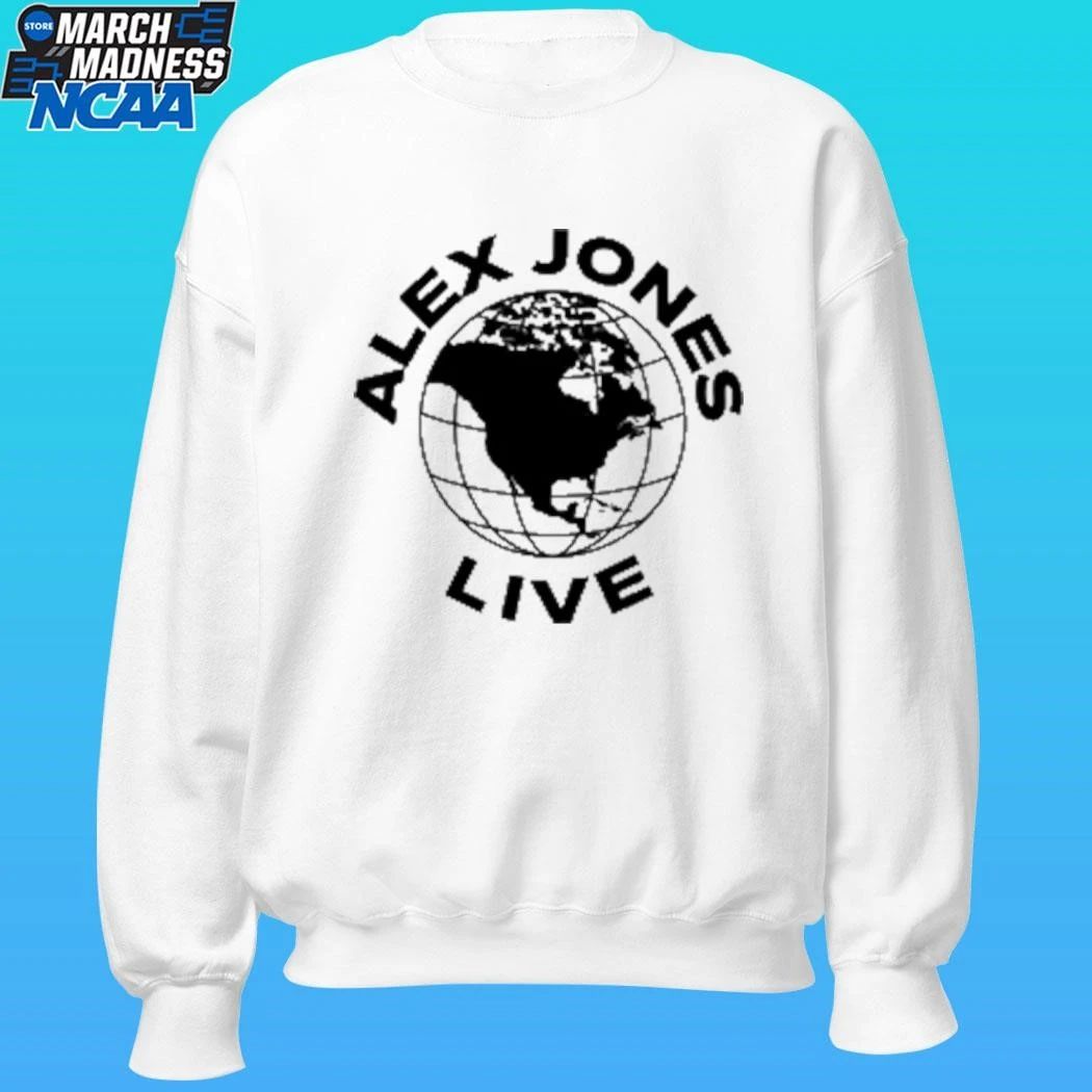 Alex Jones Live Globe Shirt Unisex , , , Long Sleeve Tee