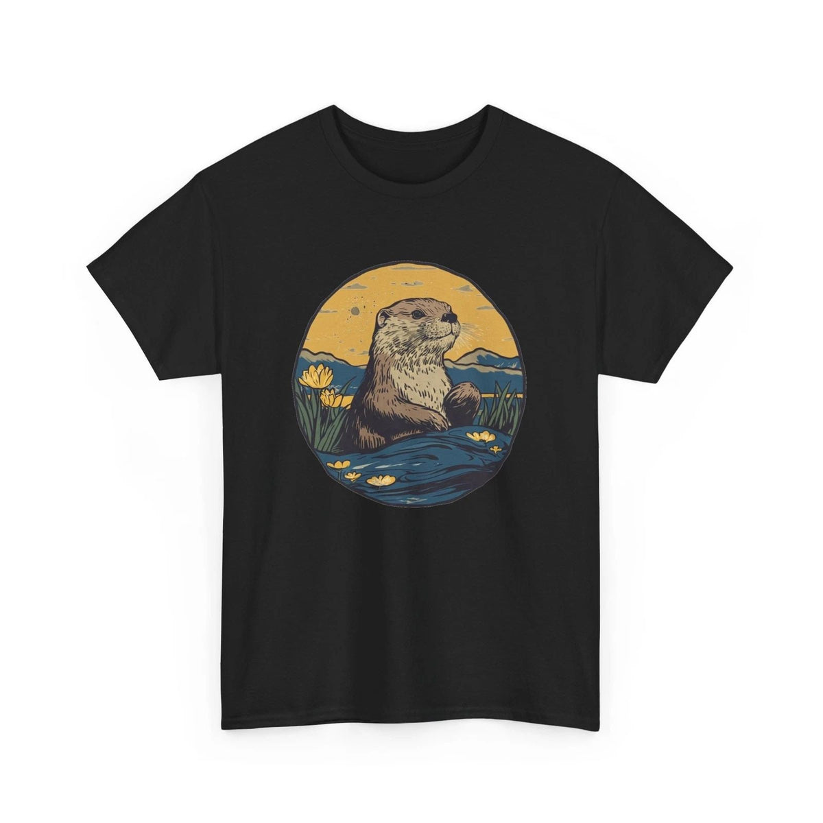 Otter Wildflower - Boho Flower Tee for Free-Spirited Nature Fans Unisex , , , Long Sleeve Tee