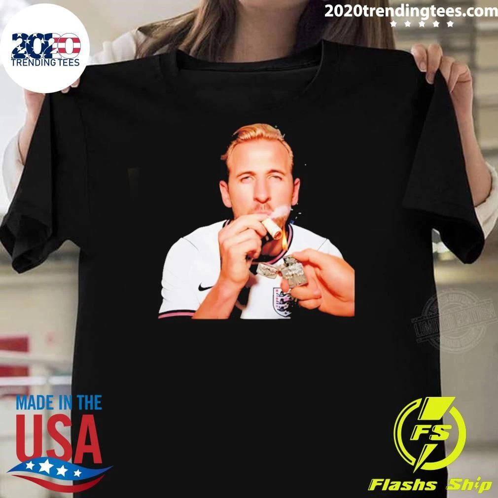 Harry Kane England National Team Football Smoking Shirt