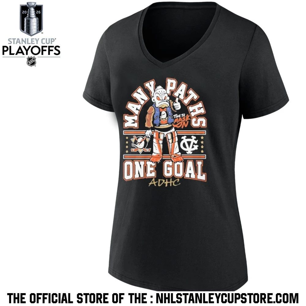 Anaheim Ducks Many Paths Time To Mask One Goal Shirt Unisex , , , Long Sleeve Tee