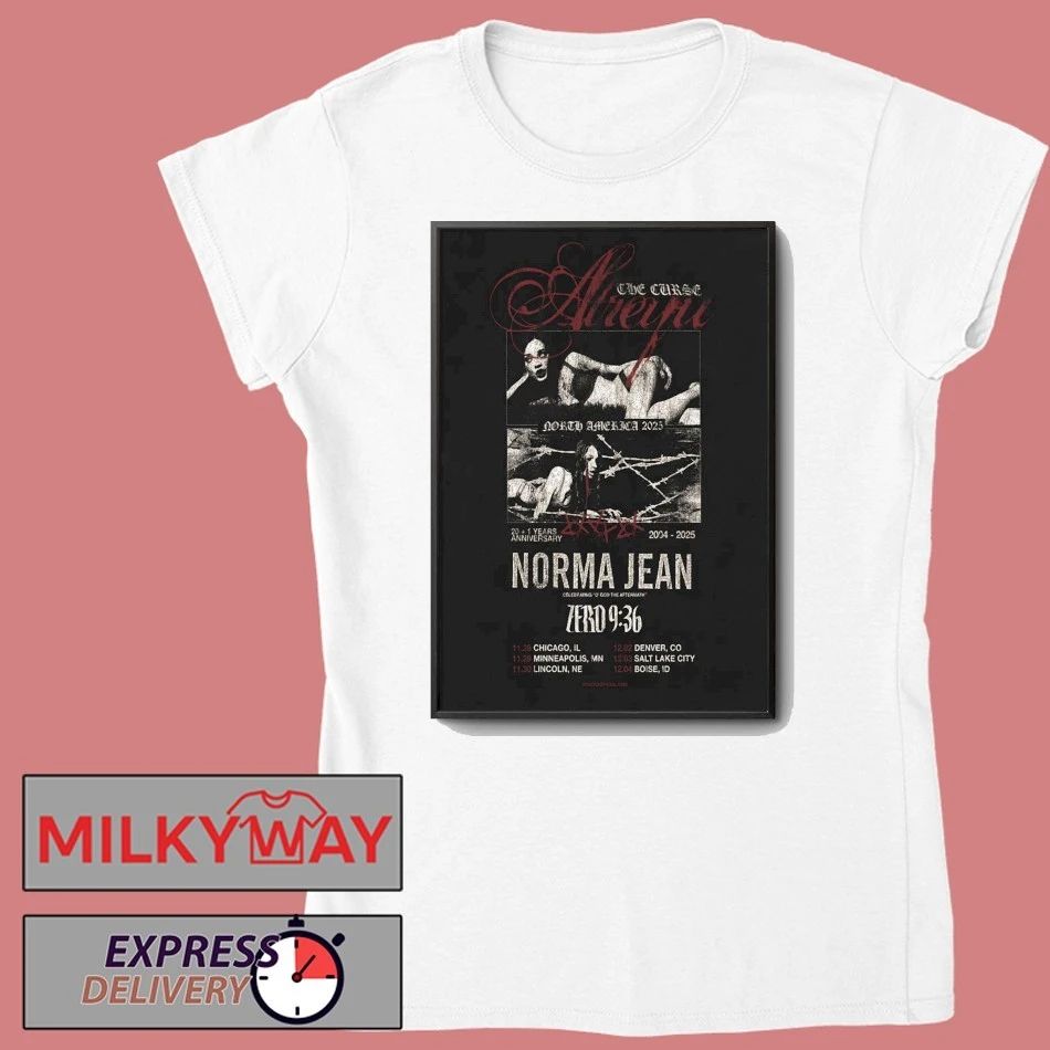 Norma Jean 21 Years Anniversary Shows Poster shirt Unisex , , , Long Sleeve Tee
