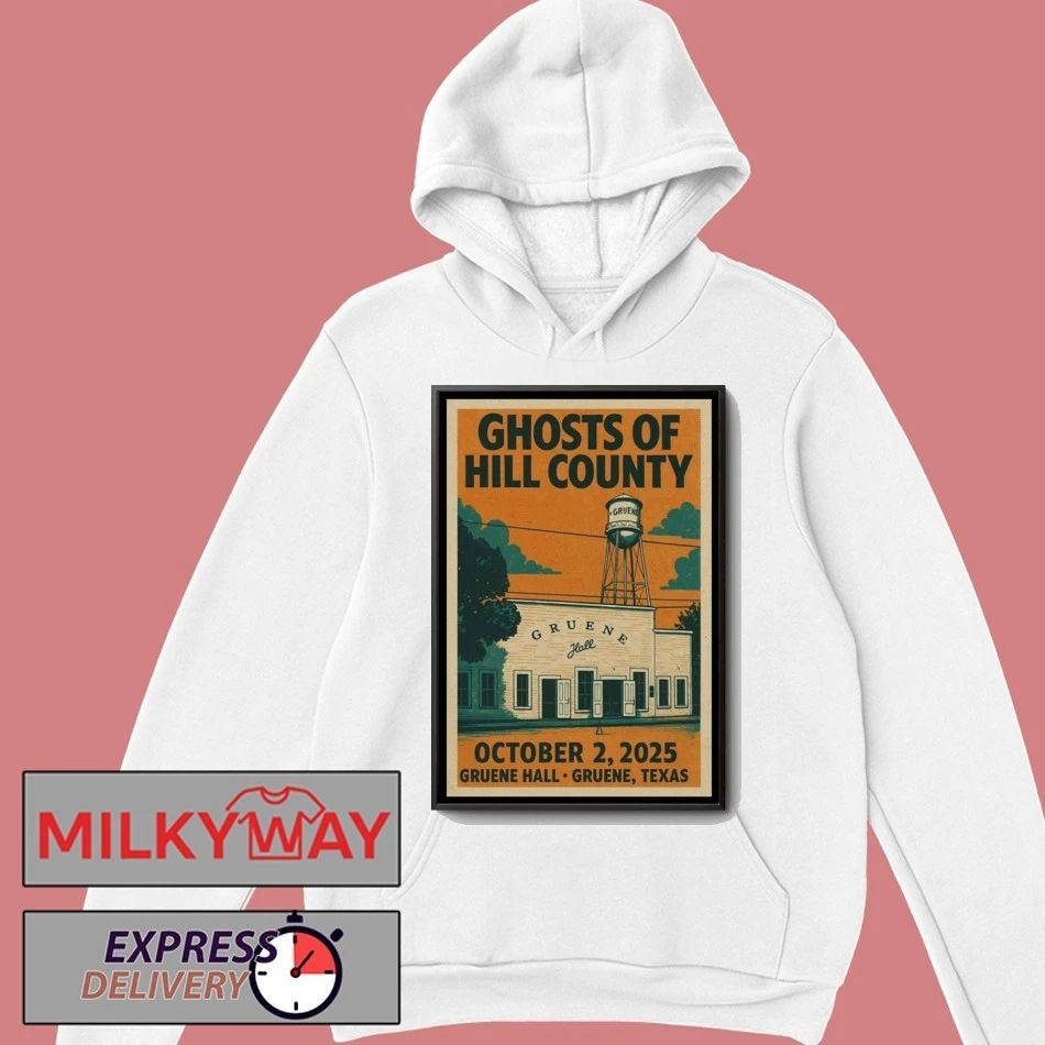 Ghosts Of Hill County Texas Concert Poster shirt Unisex , , , Long Sleeve Tee