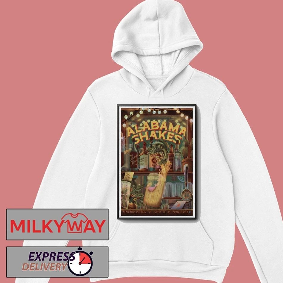 Alabama Shakes Moody Center Concert Poster shirt Unisex , , , Long Sleeve Tee