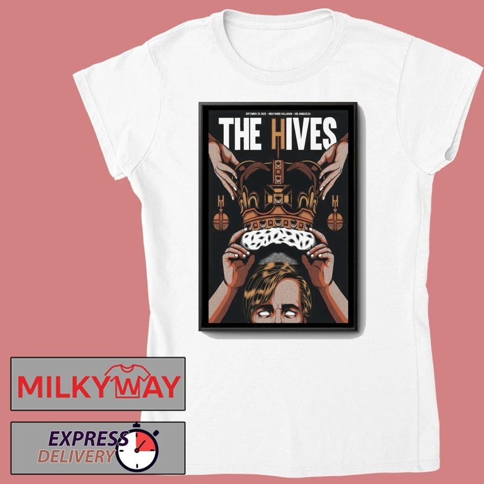 Poster The Hives Hollywood, CA Tour 25 Sep 2025 shirt Unisex , , , Long Sleeve Tee