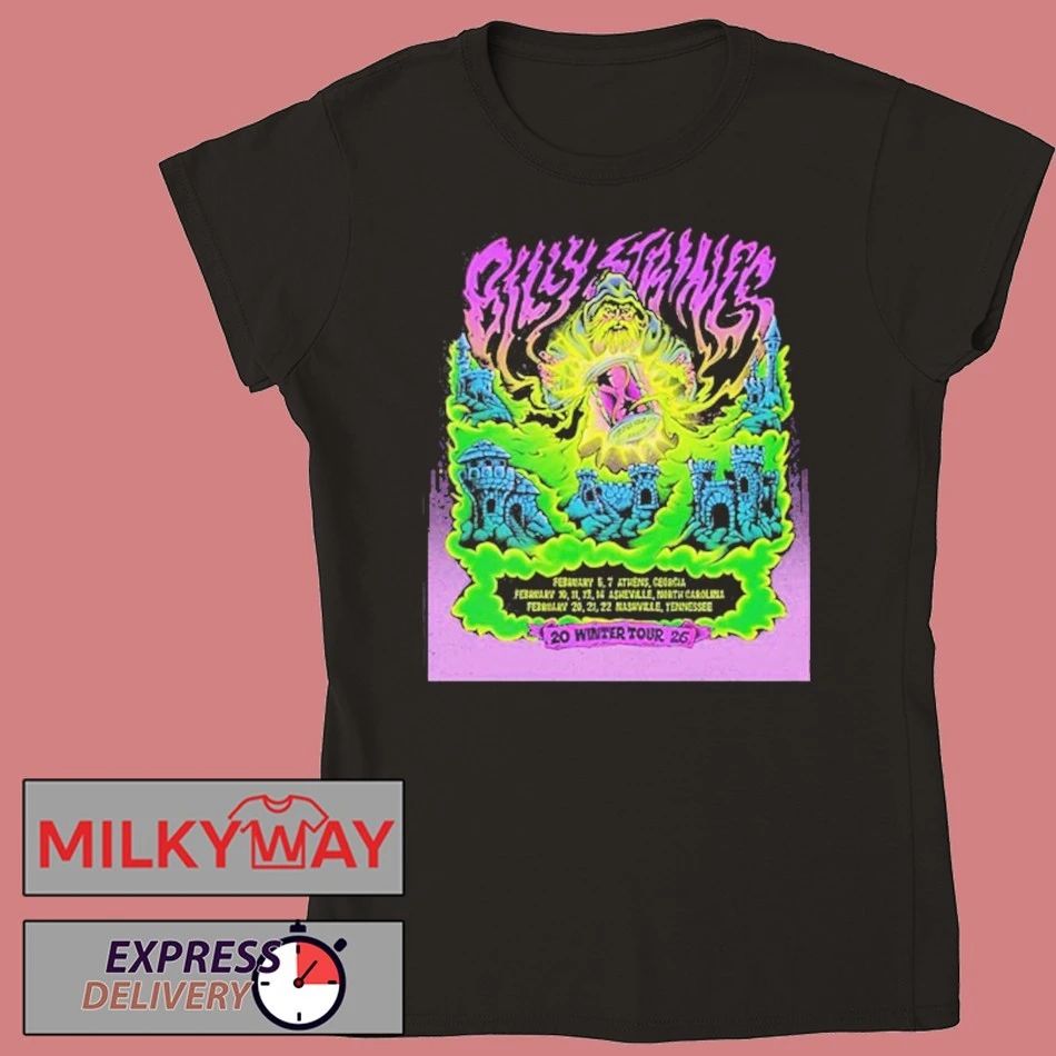 Billy Strings 2026 Winter Tour Schedule Tour shirt Unisex , , , Long Sleeve Tee
