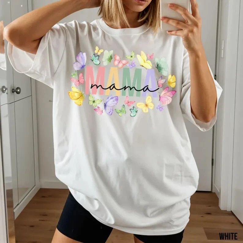 Vintage Boho Butterfly Mama Comfort Tee Shirt Gift Unisex , , , Long Sleeve Tee