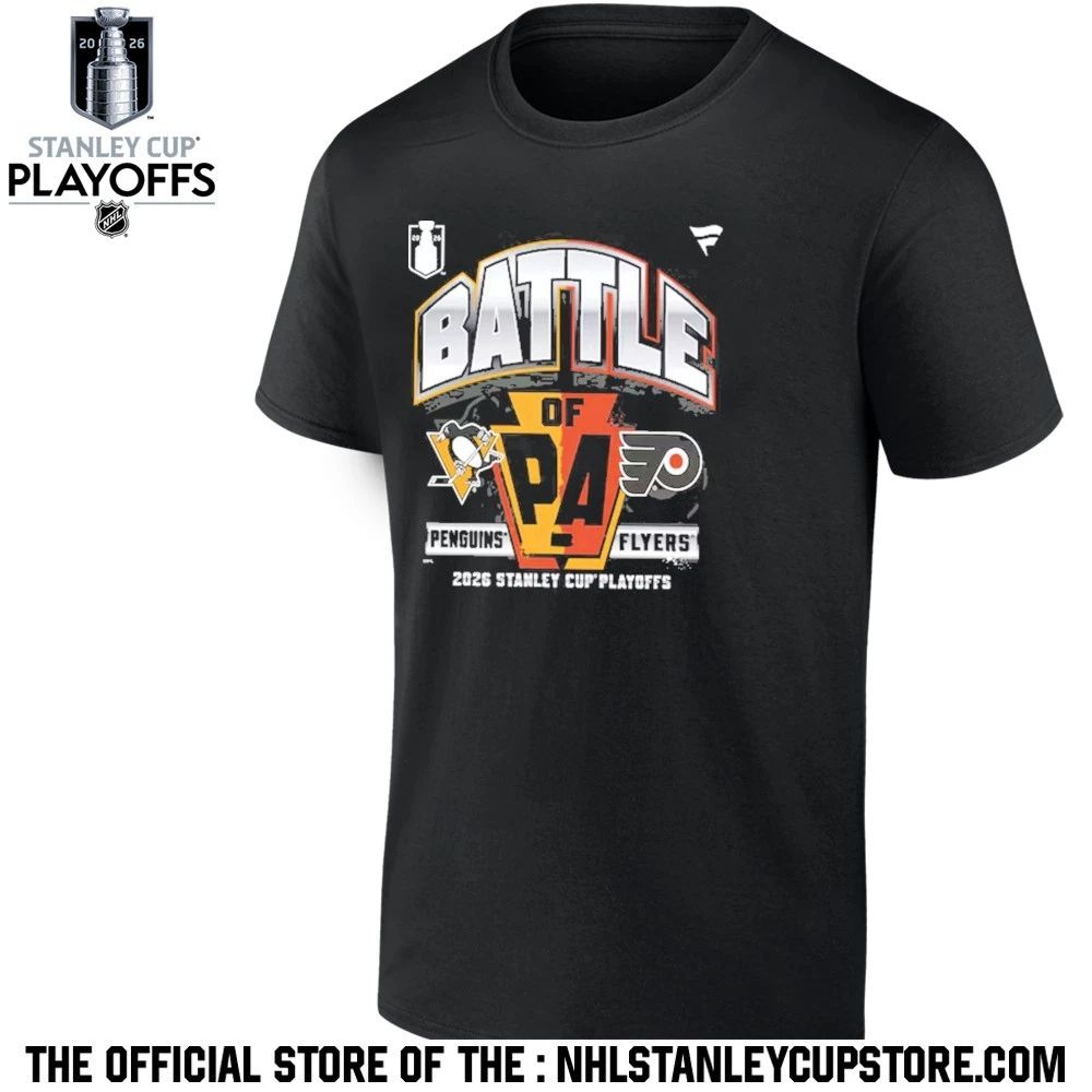 Penguins Vs Flyers Battle of PA NHL Stanley Cup Playoffs 2026 Shirt Unisex , , , Long Sleeve Tee