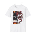 Illusion Dragon Graphic , Gift for Fantasy Lovers, Men's Women's Unisex , , , Long Sleeve Tee