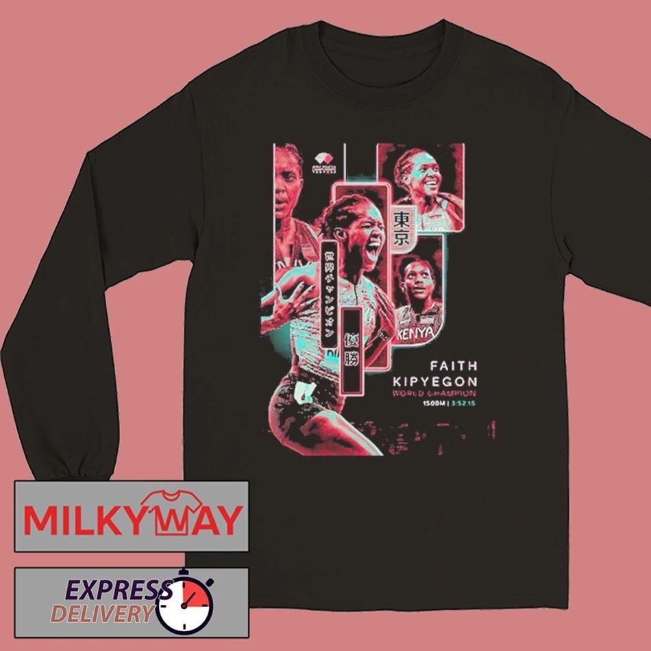 Faith Kipyegon World Champion Title 1500m At World Athletics Championships Tokyo 2025 Shirt