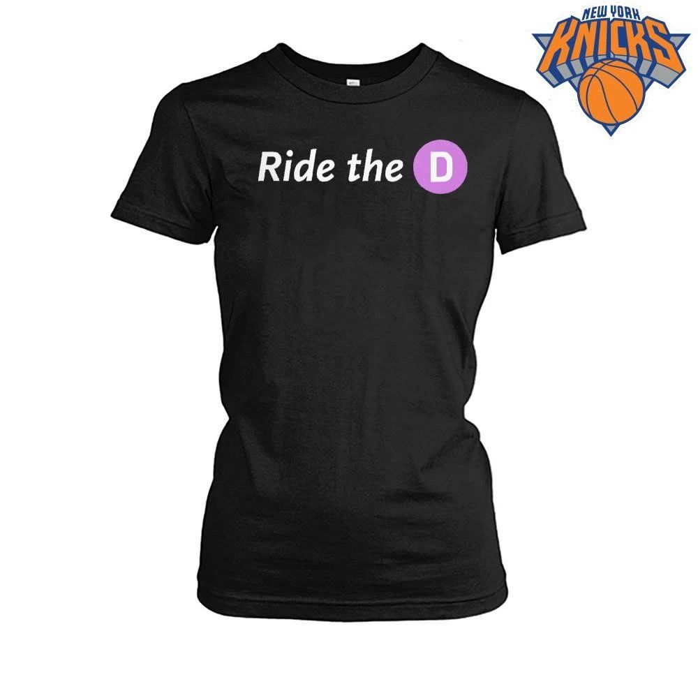 Ride The D New York City Subway Train Funny Graphic Shirt
