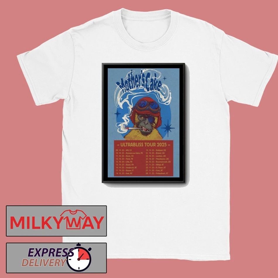 Mother’s Cake Ultrabliss Tour 2025 Poster shirt Unisex , , , Long Sleeve Tee