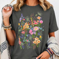 Wildflower Floral Comfort Tee Nature Boho Hippie Garden Flower Gift Unisex , , , Long Sleeve Tee