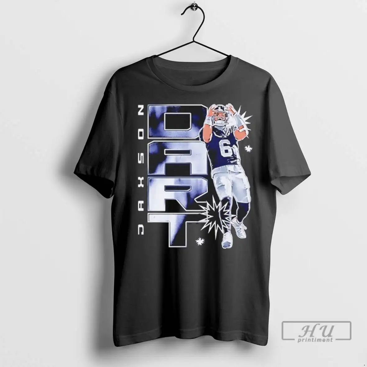 Officials Jaxson Dart New York Giants Vertical Name Vintage T Shirts Unisex , , , Long Sleeve Tee