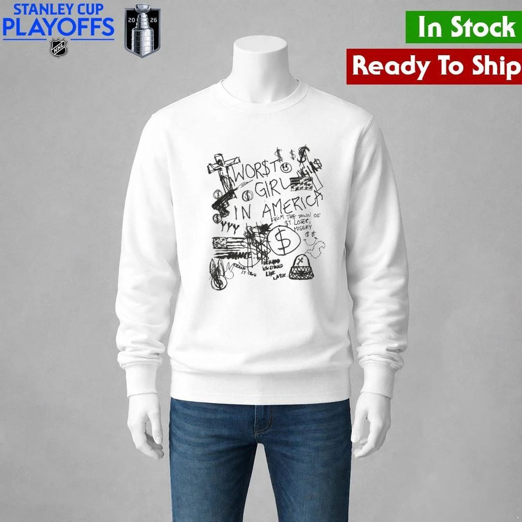 Worst Girl In America Slayyyter Sharpie Shirt Unisex , , , Long Sleeve Tee