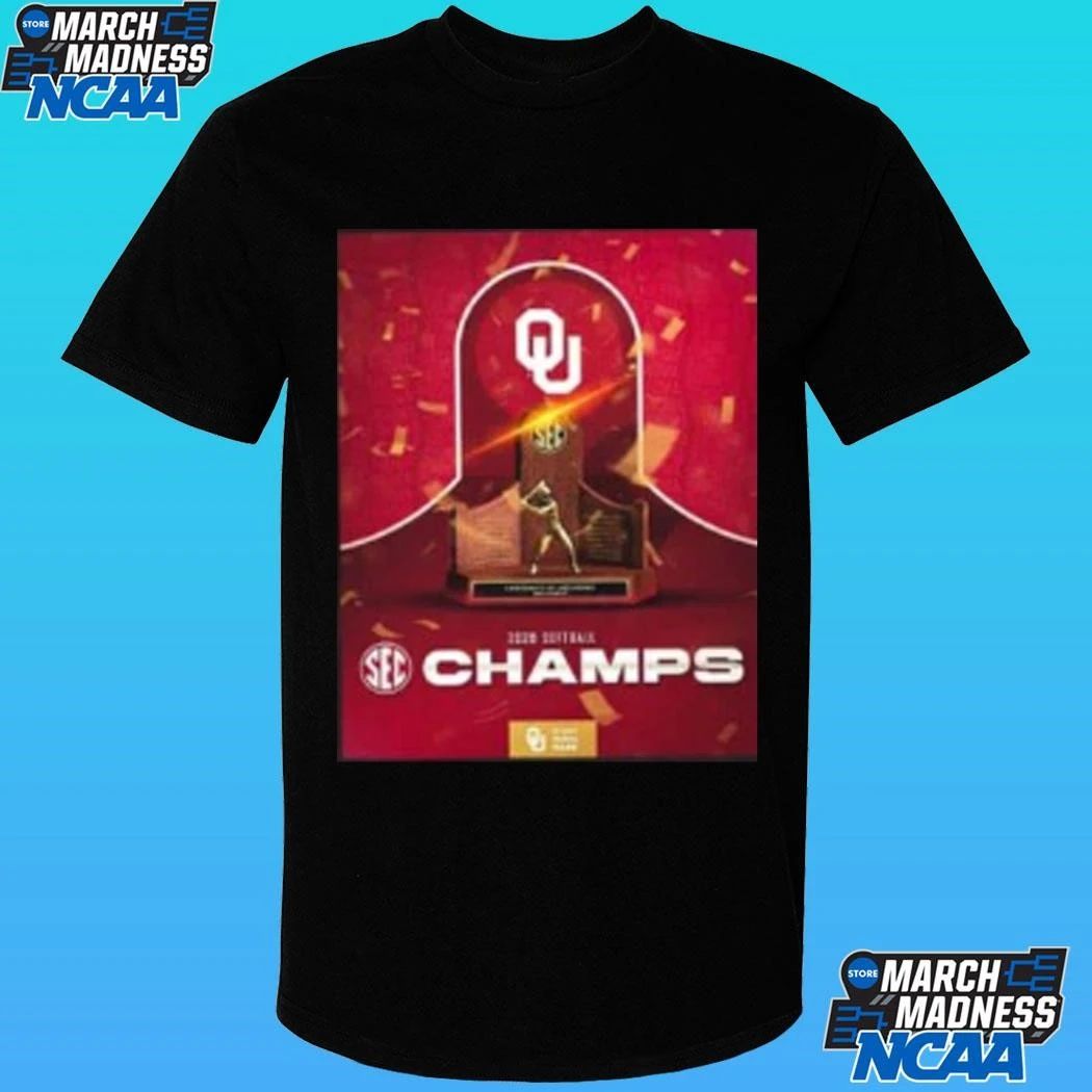 2026 Softball Champions Oklahoma Sooners 2026 Sec Regular Season Champions Black Shirt Unisex , , , Long Sleeve Tee