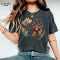 Boho Wildflower Botanical Nature Floral Comfort Tee Unisex , , , Long Sleeve Tee