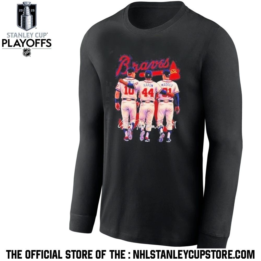 Atlanta Braves Jones Aaron Maddux legends hall of fame Shirt Unisex , , , Long Sleeve Tee
