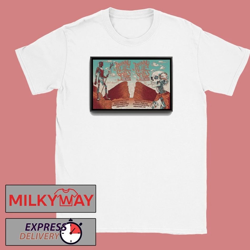 Johnny Blue Skies Red Rock Amphitheatre Poster shirt Unisex , , , Long Sleeve Tee