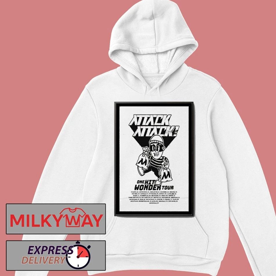 2025 Attack Attack! Tour One Hit Wonder Poster shirt Unisex , , , Long Sleeve Tee