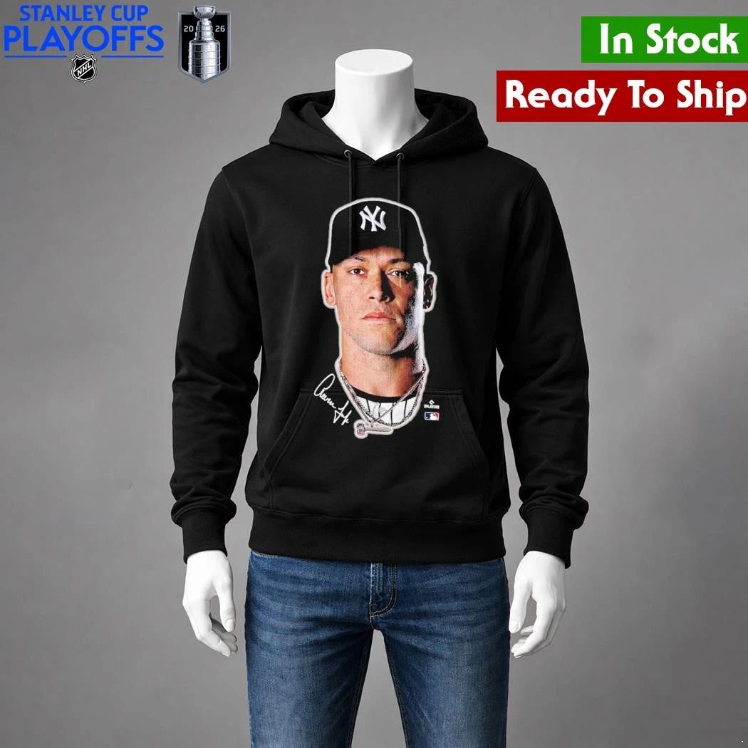 New York Yankees Aaron Judge Outerstuff Black Headliner Shirt Unisex , , , Long Sleeve Tee