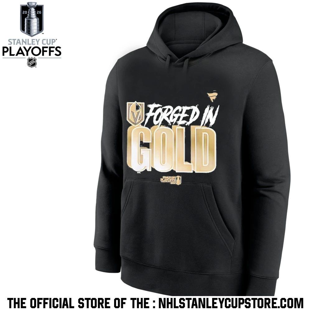 Forged In Gold Vegas Golden Knights Black 2026 Nhl Playoff Hometown Slogan Legacy Shirt Unisex , , , Long Sleeve Tee
