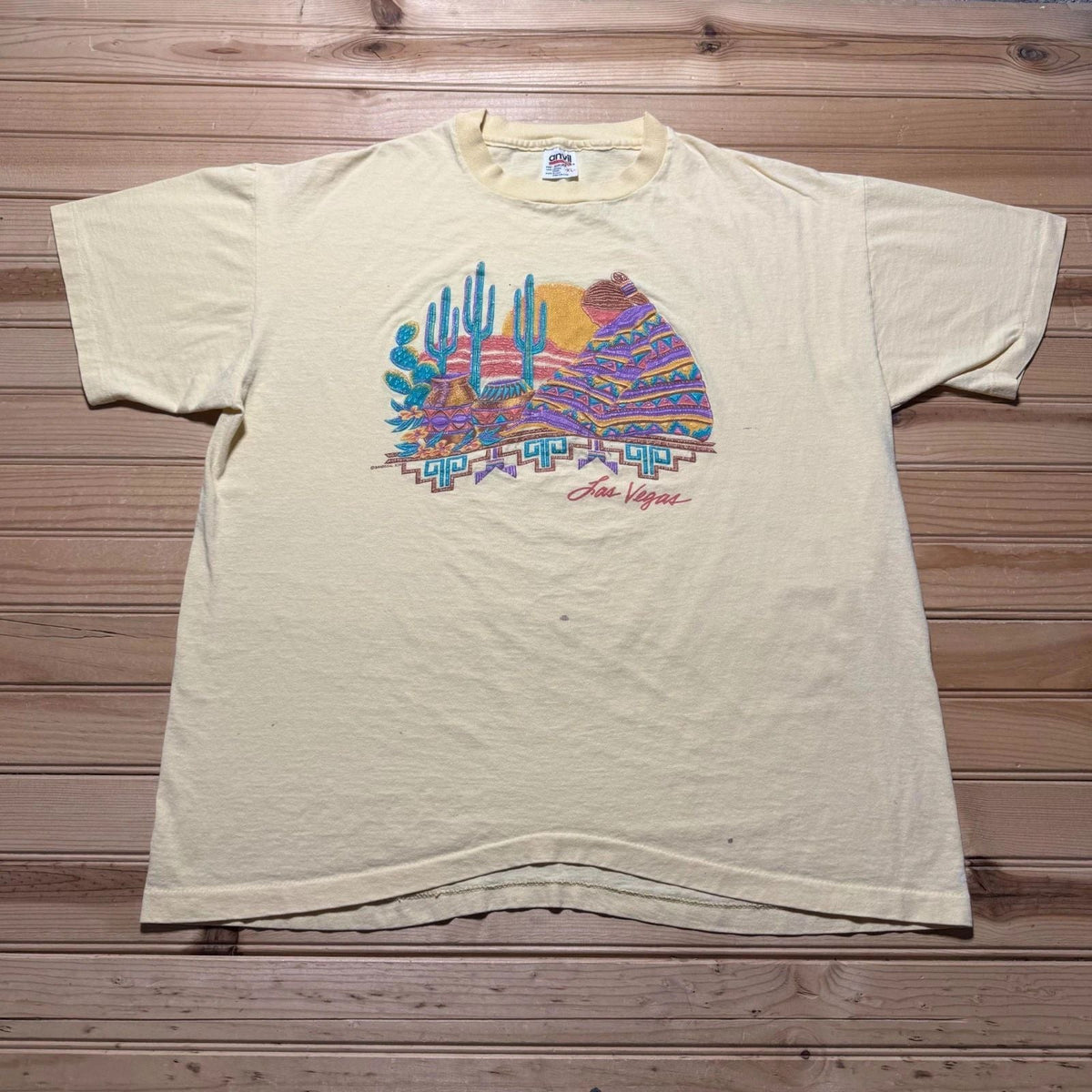 Vintage 90s Las Vegas Southwestern Native Tribal Boho Souvenir USA - XL Unisex , , , Long Sleeve Tee