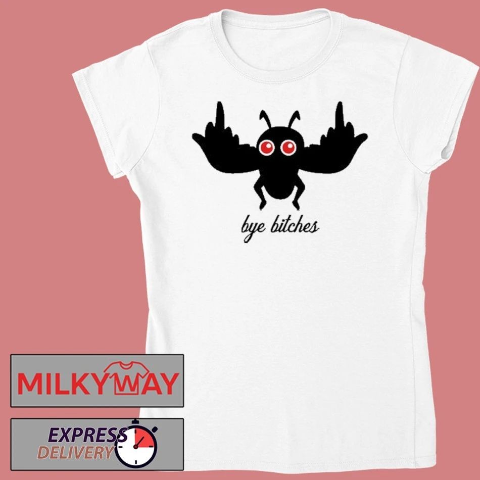 MFM Mothman Bye Bitches shirt Unisex , , , Long Sleeve Tee