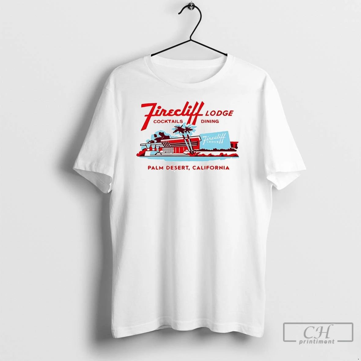 Premium Firecliff Lodge Hotel Vintage Greater Palm Springs California Unisex , , , Long Sleeve Tee