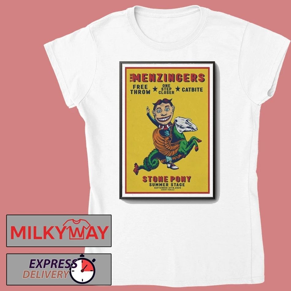 The Menzingersin Sep 27 2025 The Stone Pony in Asbury Park, NJ Poster shirt Unisex , , , Long Sleeve Tee