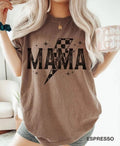 Lightning Bolt Mama Comfort Tee Boho Trendy Soft Cotton Relaxed Unisex , , , Long Sleeve Tee