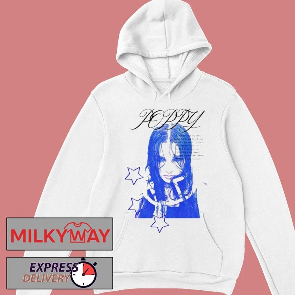 Poppy Blue Pop Shirt Unisex , , , Long Sleeve Tee