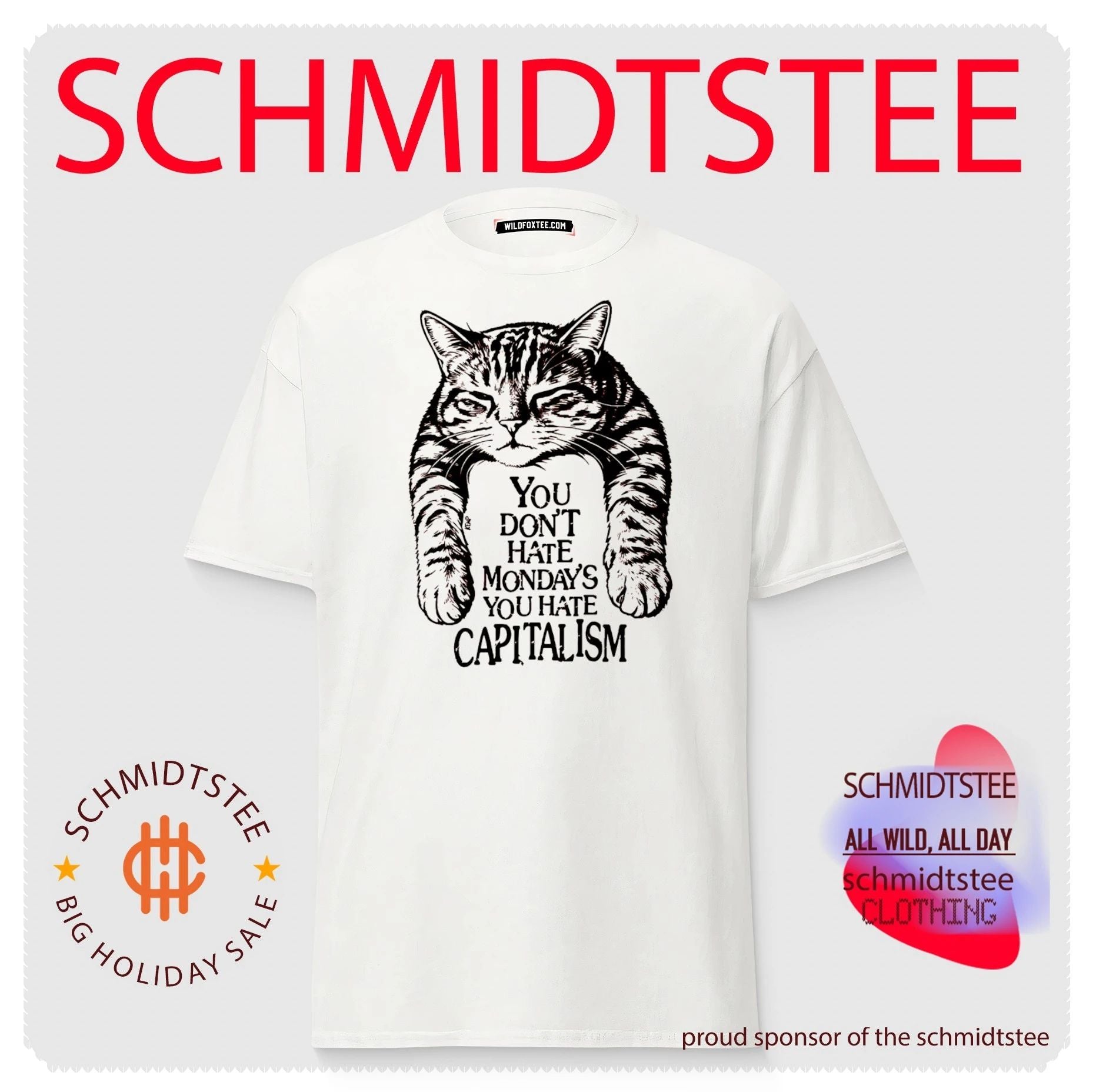 You Don’t Hate Mondays You Hate Capitalism Cat shirt