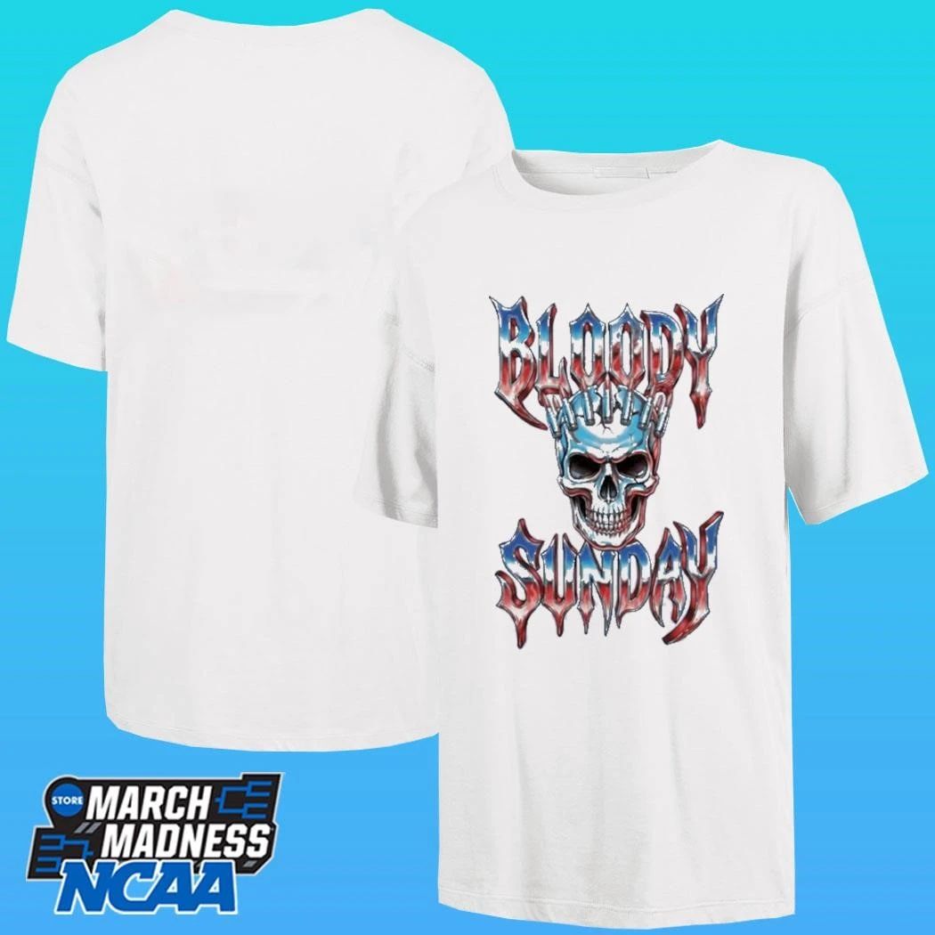 Bloody Sunday Divided States Skull Shirt Unisex , , , Long Sleeve Tee