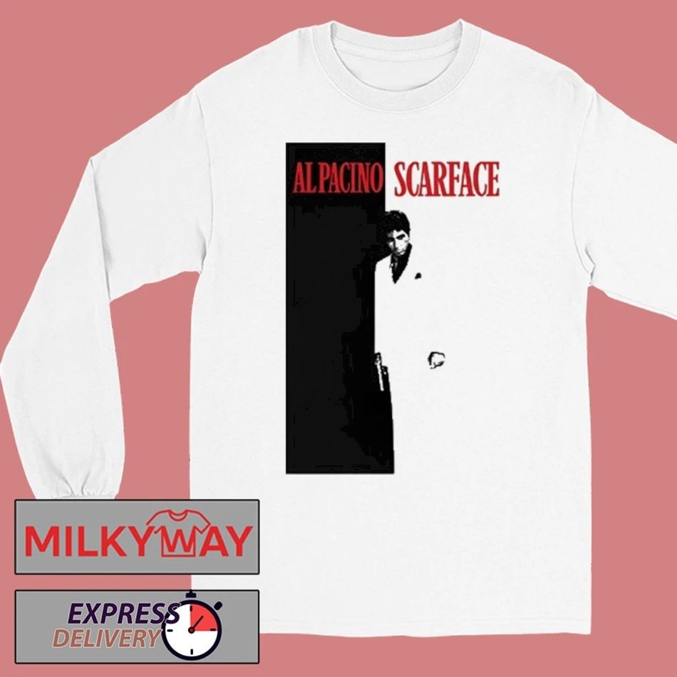 Al Pacino Scarface Shirt Unisex , , , Long Sleeve Tee