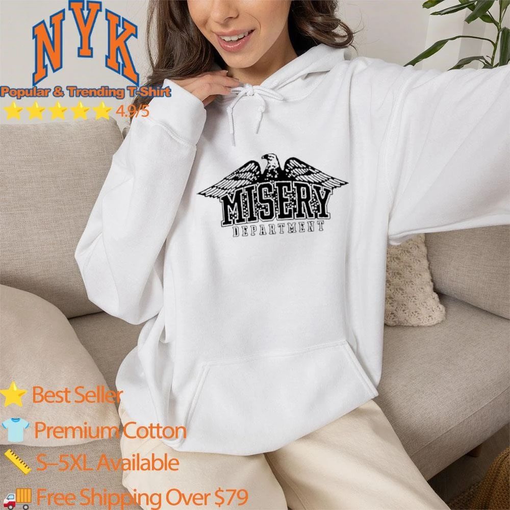 Misery Department Eagle Graphic Tee Retro Streetwear Shirt