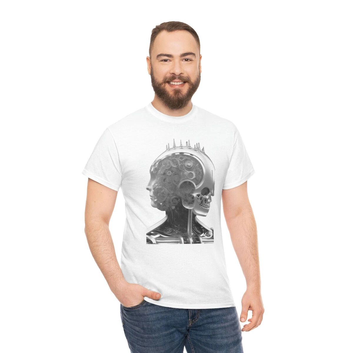 INTHRACHAI DESIGN FANTASY MACHINERY T SHIRT HEAVY COTTON SHORT SLEEVE Unisex , , , Long Sleeve Tee