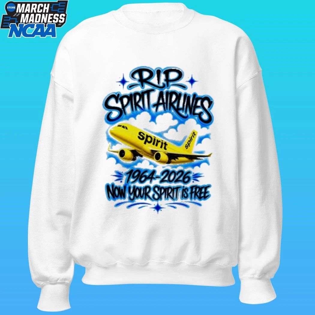 Rip Spirit Airlines 1964 2026 Now Your Spirit Is Here Shirt Unisex , , , Long Sleeve Tee