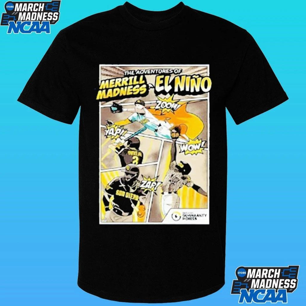 2026 Sd Padres Superhero Merrill Madness El Nino Shirt Unisex , , , Long Sleeve Tee