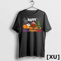 Happy Hallothanksmas Halloween Thanksgiving Christmas Season Tshirts Sweater Unisex , , , Long Sleeve Tee