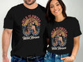 Wild Flowers Wild Horses , Western Boho Graphic Tee for Nature Lovers Unisex , , , Long Sleeve Tee