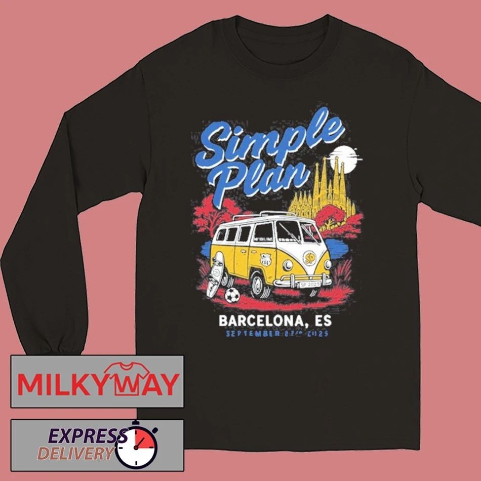 Simple Plan Badalona, ES 2025 Shirt Unisex , , , Long Sleeve Tee