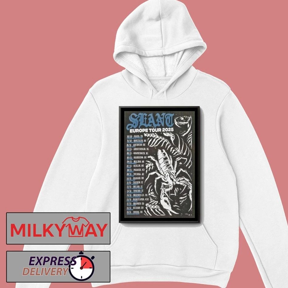 Poster Slant Tour European 2025 shirt Unisex , , , Long Sleeve Tee