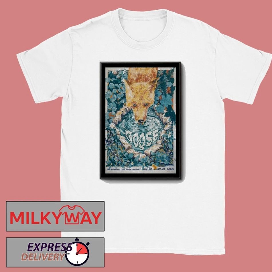 Goose Sep 19, 2025 Michigan Lottery Amphitheatre at Freedom Hill. Sterling Heights, MI Poster shirt
