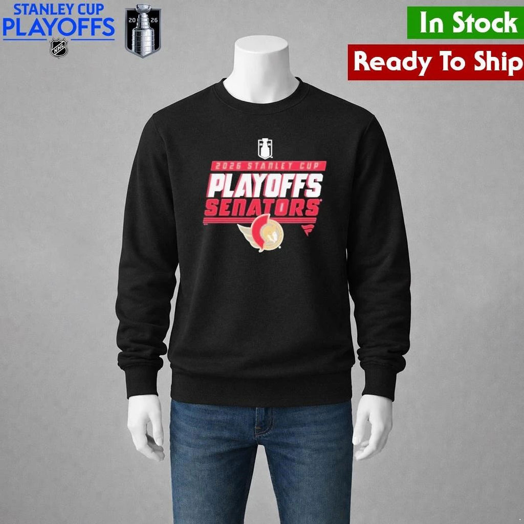 Ottawa Senators 2026 Stanley Cup Playoffs Authentic Pro Rink Performance Shirt Unisex , , , Long Sleeve Tee